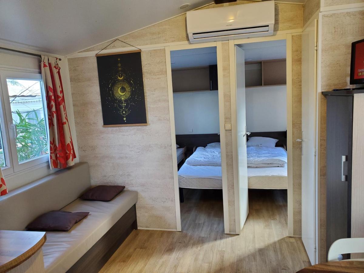 Mobil home récent clim 3ch Camping3* piscine Argelès-sur-Mer Extérieur photo